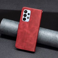 Peňaženkové puzdro Retro Lambskin červené – Samsung Galaxy A23 5G | Lacné Kryty Lacné Kryty | Peňaženkové puzdro Retro Lambskin červené – Samsung Galaxy A23 5G | Lacné Kryty