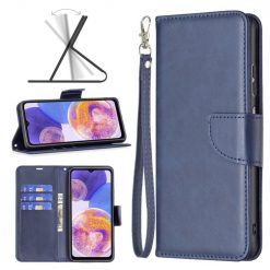 Lacné Kryty | Peňaženkové puzdro Retro Lambskin modré – Samsung Galaxy A23 5G | Lacné Kryty