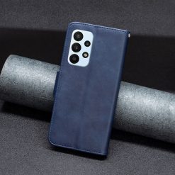 Lacné Kryty | Peňaženkové puzdro Retro Lambskin modré – Samsung Galaxy A23 5G | Lacné Kryty