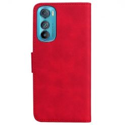 Lacné Kryty | Peňaženkové puzdro Solid červené – Motorola Edge 30 | Lacné Kryty