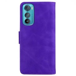Lacné Kryty | Peňaženkové puzdro Solid fialové – Motorola Edge 30 | Lacné Kryty