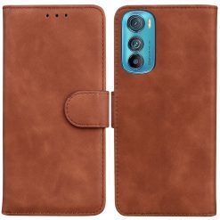 Peňaženkové puzdro Solid hnedé – Motorola Edge 30 | Lacné Kryty Lacné Kryty | Peňaženkové puzdro Solid hnedé – Motorola Edge 30 | Lacné Kryty