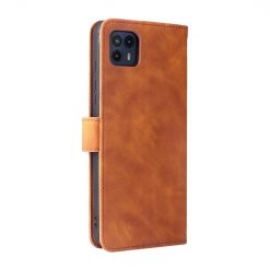 Peňaženkové puzdro Solid hnedé – Motorola Moto G50 5G | Lacné Kryty Lacné Kryty | Peňaženkové puzdro Solid hnedé – Motorola Moto G50 5G | Lacné Kryty