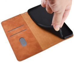 Peňaženkové puzdro Solid hnedé – Motorola Moto G50 5G | Lacné Kryty Lacné Kryty | Peňaženkové puzdro Solid hnedé – Motorola Moto G50 5G | Lacné Kryty