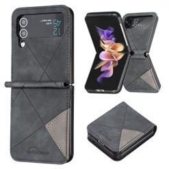 Lacné Kryty | Kryt Rhombus čierny – Samsung Galaxy Z Flip 4 | Lacné Kryty