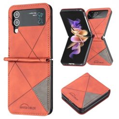 Kryt Rhombus hnedý – Samsung Galaxy Z Flip 4 | Lacné Kryty Lacné Kryty | Kryt Rhombus hnedý – Samsung Galaxy Z Flip 4 | Lacné Kryty