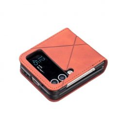 Kryt Rhombus hnedý – Samsung Galaxy Z Flip 4 | Lacné Kryty Lacné Kryty | Kryt Rhombus hnedý – Samsung Galaxy Z Flip 4 | Lacné Kryty
