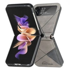 Kryt Rhombus sivý – Samsung Galaxy Z Flip 4 | Lacné Kryty Lacné Kryty | Kryt Rhombus sivý – Samsung Galaxy Z Flip 4 | Lacné Kryty