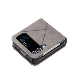 Kryt Rhombus sivý – Samsung Galaxy Z Flip 4 | Lacné Kryty Lacné Kryty | Kryt Rhombus sivý – Samsung Galaxy Z Flip 4 | Lacné Kryty