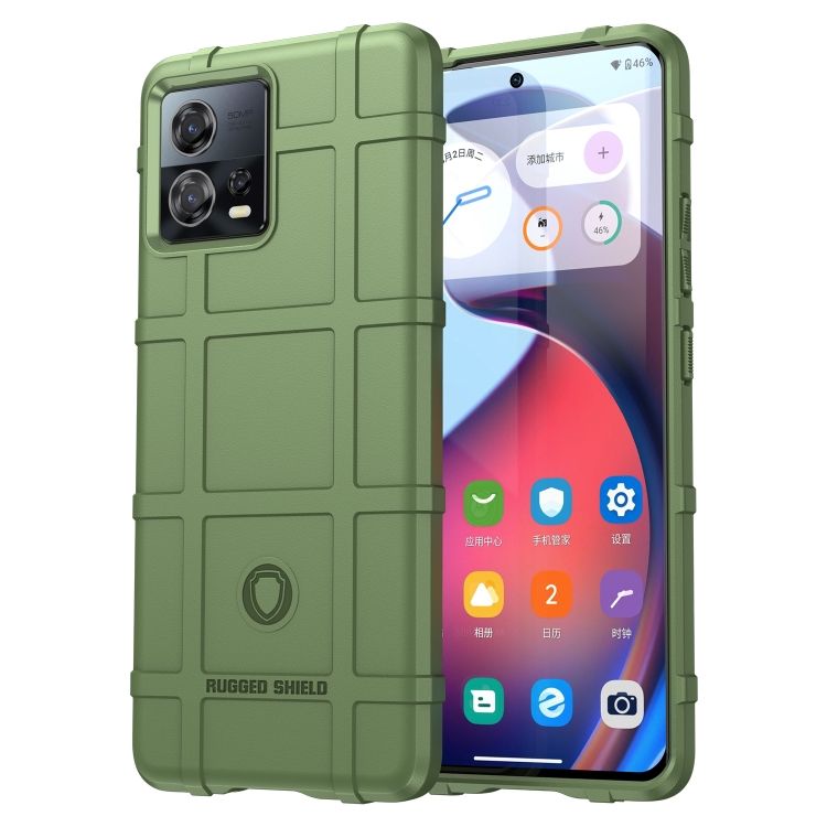 Odolný kryt Rugged Shield zelený – Motorola Edge 30 Fusion