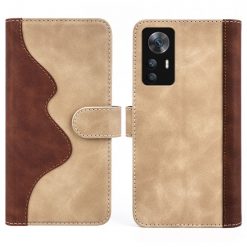 Peňaženkové puzdro Dual Wavy Case hnedé – Xiaomi 12T / 12T Pro | Lacné Kryty Lacné Kryty | Peňaženkové puzdro Dual Wavy Case hnedé – Xiaomi 12T / 12T Pro | Lacné Kryty