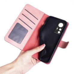 Peňaženkové puzdro Dual Wavy Case ružové – Xiaomi 12T / 12T Pro | Lacné Kryty Lacné Kryty | Peňaženkové puzdro Dual Wavy Case ružové – Xiaomi 12T / 12T Pro | Lacné Kryty
