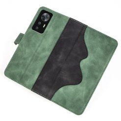 Peňaženkové puzdro Dual Wavy Case zelené – Xiaomi 12T / 12T Pro | Lacné Kryty Lacné Kryty | Peňaženkové puzdro Dual Wavy Case zelené – Xiaomi 12T / 12T Pro | Lacné Kryty