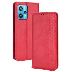 Lacné Kryty | Peňaženkové puzdro Retro Leather červené – Realme 9 (4G) / 9 Pro+ | Lacné Kryty