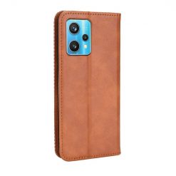 Peňaženkové puzdro Retro Leather hnedé – Realme 9 (4G) / 9 Pro+ | Lacné Kryty Lacné Kryty | Peňaženkové puzdro Retro Leather hnedé – Realme 9 (4G) / 9 Pro+ | Lacné Kryty