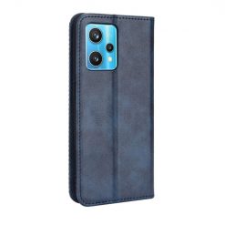 Lacné Kryty | Peňaženkové puzdro Retro Leather modré – Realme 9 (4G) / 9 Pro+ | Lacné Kryty
