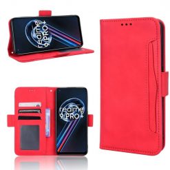 Lacné Kryty | Peňaženkové puzdro Slots case červené – Realme 9 (4G) / 9 Pro+ | Lacné Kryty