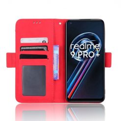 Lacné Kryty | Peňaženkové puzdro Slots case červené – Realme 9 (4G) / 9 Pro+ | Lacné Kryty