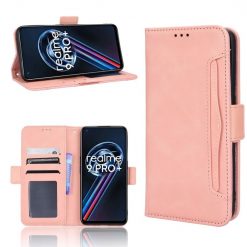 Lacné Kryty | Peňaženkové puzdro Slots case ružové – Realme 9 (4G) / 9 Pro+ | Lacné Kryty