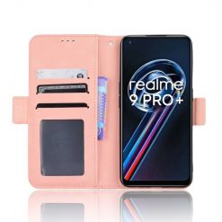 Lacné Kryty | Peňaženkové puzdro Slots case ružové – Realme 9 (4G) / 9 Pro+ | Lacné Kryty