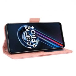 Lacné Kryty | Peňaženkové puzdro Slots case ružové – Realme 9 (4G) / 9 Pro+ | Lacné Kryty