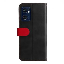 Peňaženkové puzdro Stitching čierno-červené – Oppo Reno 7 5G (Reno7 5G) | Lacné Kryty Lacné Kryty | Peňaženkové puzdro Stitching čierno-červené – Oppo Reno 7 5G (Reno7 5G) | Lacné Kryty