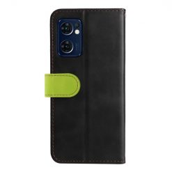 Peňaženkové puzdro Stitching čierno-zelené – Oppo Reno 7 5G (Reno7 5G) | Lacné Kryty Lacné Kryty | Peňaženkové puzdro Stitching čierno-zelené – Oppo Reno 7 5G (Reno7 5G) | Lacné Kryty