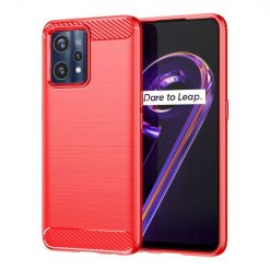 Zadný kryt Carbon červený – Realme 9 (4G) / 9 Pro+
