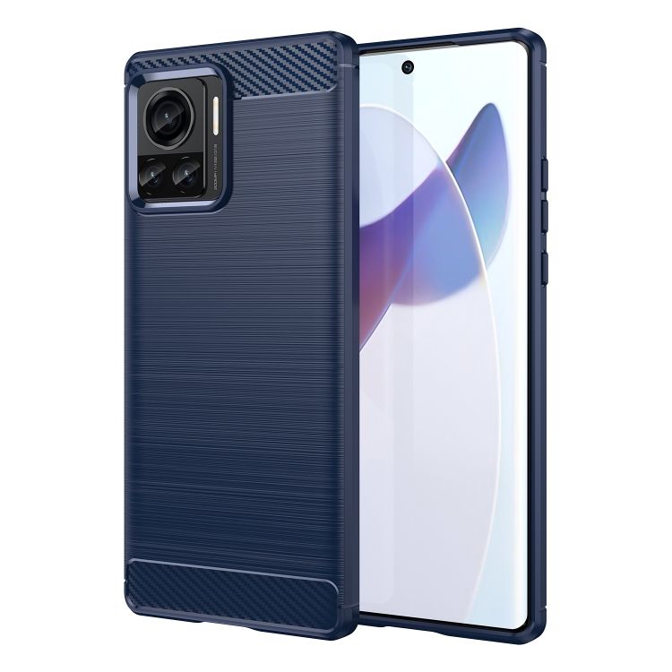 Zadný kryt Carbon modrý – Motorola Edge 30 Ultra