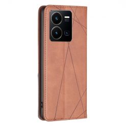 Knižkové puzdro Rhombus hnedé – Vivo Y35 | Lacné Kryty Lacné Kryty | Knižkové puzdro Rhombus hnedé – Vivo Y35 | Lacné Kryty
