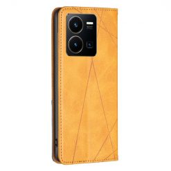 Knižkové puzdro Rhombus žlté – Vivo Y35 | Lacné Kryty Lacné Kryty | Knižkové puzdro Rhombus žlté – Vivo Y35 | Lacné Kryty