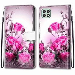 Lacné Kryty | Knižkové puzdro Trendy Cross case Divá ruža – Samsung Galaxy A22 5G | Lacné Kryty