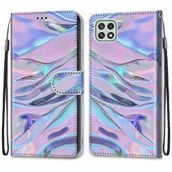 Lacné Kryty | Knižkové puzdro Trendy Cross case Fluorescenčná voda – Samsung Galaxy A22 5G | Lacné Kryty