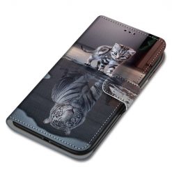 Lacné Kryty | Knižkové puzdro Trendy Cross case Malý tiger – Samsung Galaxy A22 5G | Lacné Kryty