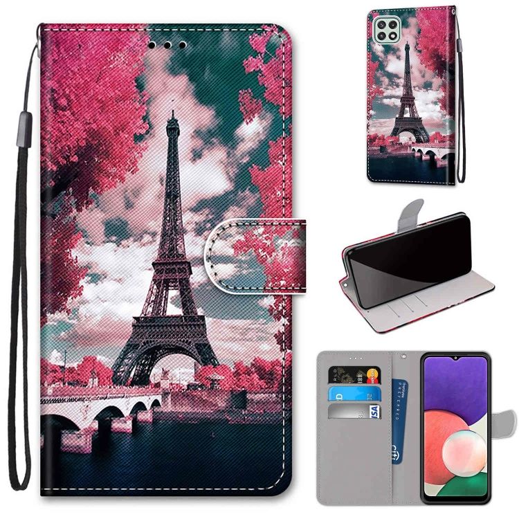 Knižkové puzdro Trendy Cross case Paris – Samsung Galaxy A22 5G