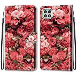 Lacné Kryty | Knižkové puzdro Trendy Cross case Ružová záhrada – Samsung Galaxy A22 5G | Lacné Kryty