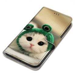 Lacné Kryty | Knižkové puzdro Trendy Cross case Žabka – Samsung Galaxy A22 5G | Lacné Kryty