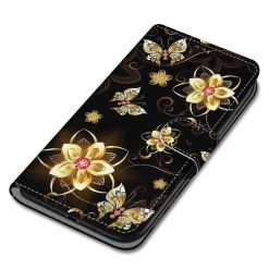 Knižkové puzdro Trendy Cross case Zlaté kvety – Samsung Galaxy A22 5G | Lacné Kryty Lacné Kryty | Knižkové puzdro Trendy Cross case Zlaté kvety – Samsung Galaxy A22 5G | Lacné Kryty