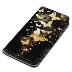 Knižkové puzdro Trendy Cross case Zlaté motýle – Samsung Galaxy A22 5G | Lacné Kryty Lacné Kryty | Knižkové puzdro Trendy Cross case Zlaté motýle – Samsung Galaxy A22 5G | Lacné Kryty