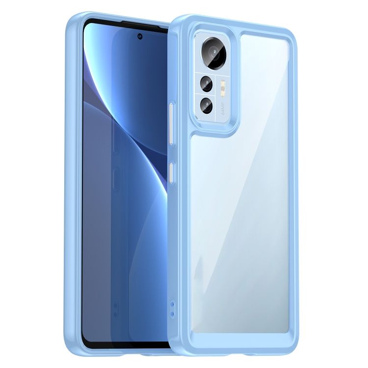Ochranný kryt Colorful Acrylic case modrý – Xiaomi 12 Lite