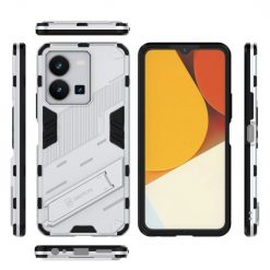 Lacné Kryty | Odolný Kryt Punk armor case biely – Vivo Y35 | Lacné Kryty