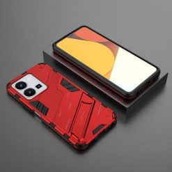 Lacné Kryty | Odolný Kryt Punk armor case červený – Vivo Y35 | Lacné Kryty