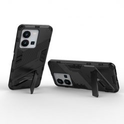 Lacné Kryty | Odolný Kryt Punk armor case čierny – Vivo Y35 | Lacné Kryty