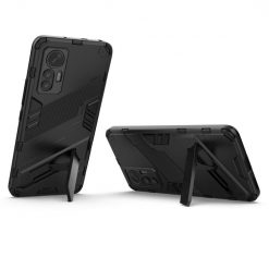 Lacné Kryty | Odolný Kryt Punk armor case čierny – Xiaomi 12 Lite | Lacné Kryty