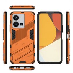 Lacné Kryty | Odolný Kryt Punk armor case oranžový – Vivo Y35 | Lacné Kryty