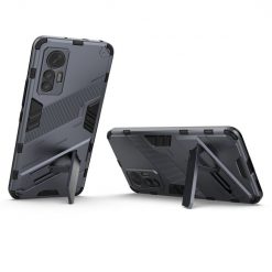 Lacné Kryty | Odolný Kryt Punk armor case sivý – Xiaomi 12 Lite | Lacné Kryty