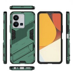 Lacné Kryty | Odolný Kryt Punk armor case zelený – Vivo Y35 | Lacné Kryty