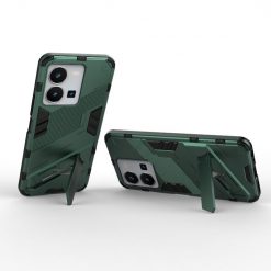 Lacné Kryty | Odolný Kryt Punk armor case zelený – Vivo Y35 | Lacné Kryty