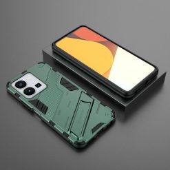Lacné Kryty | Odolný Kryt Punk armor case zelený – Vivo Y35 | Lacné Kryty