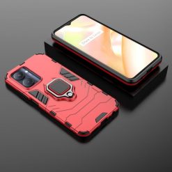 Lacné Kryty | Odolný kryt Ring Armor červený – Realme C33 | Lacné Kryty
